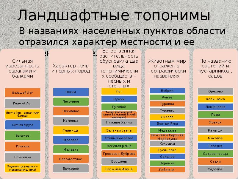 Топонимы список. Топонимы примеры. Топонимика городов России презентация. Виды топонимов. Топонимика примеры.