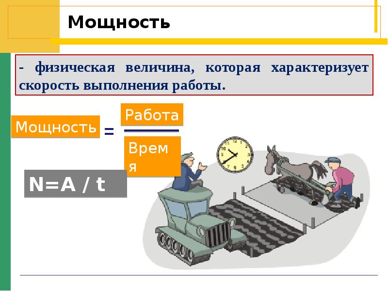 Презентация работа мощность 10 класс презентация