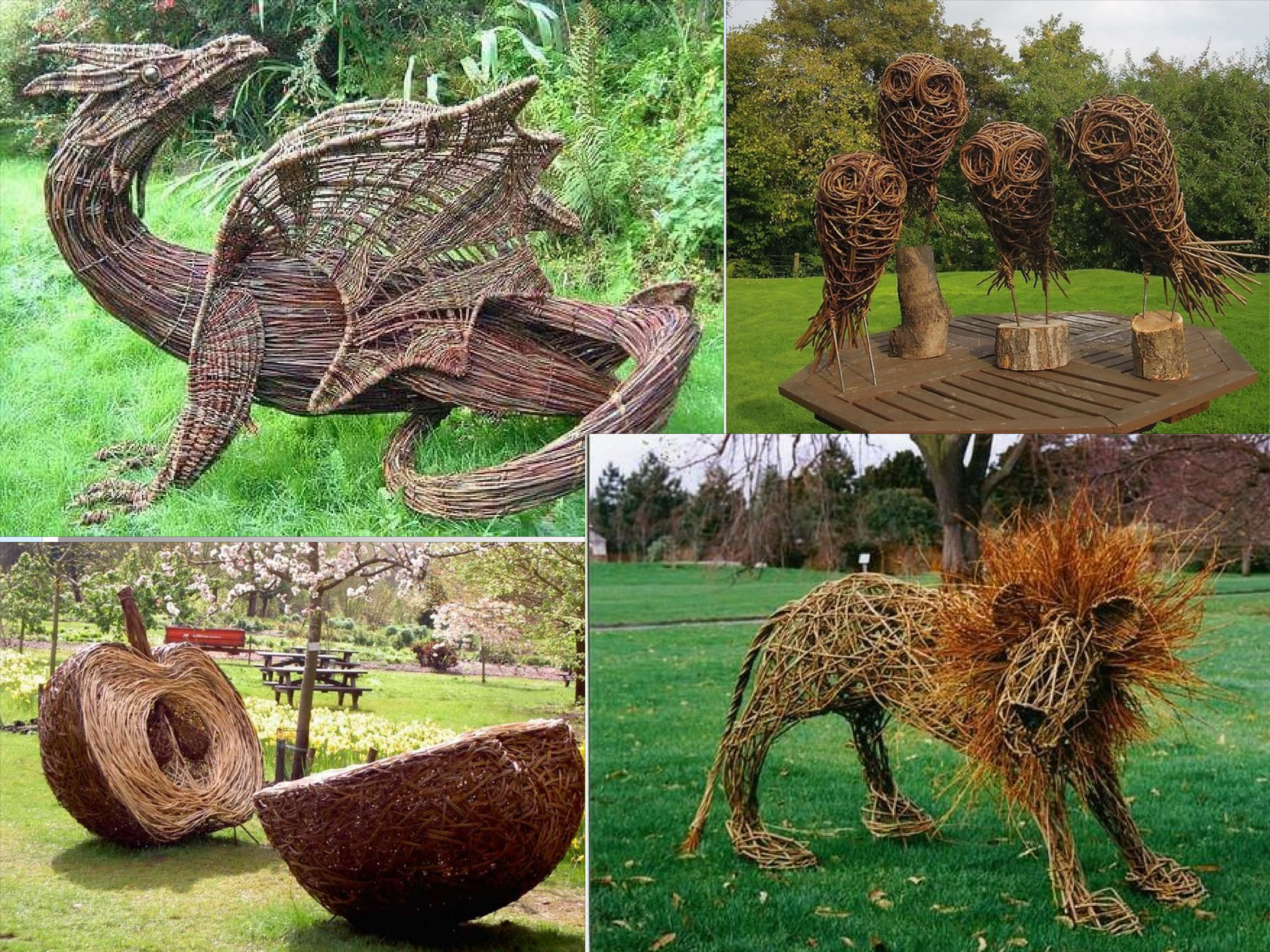 Скульптура из природного материала для детей