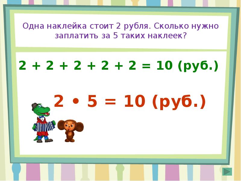 Презентация урок 2 класс деление на 2