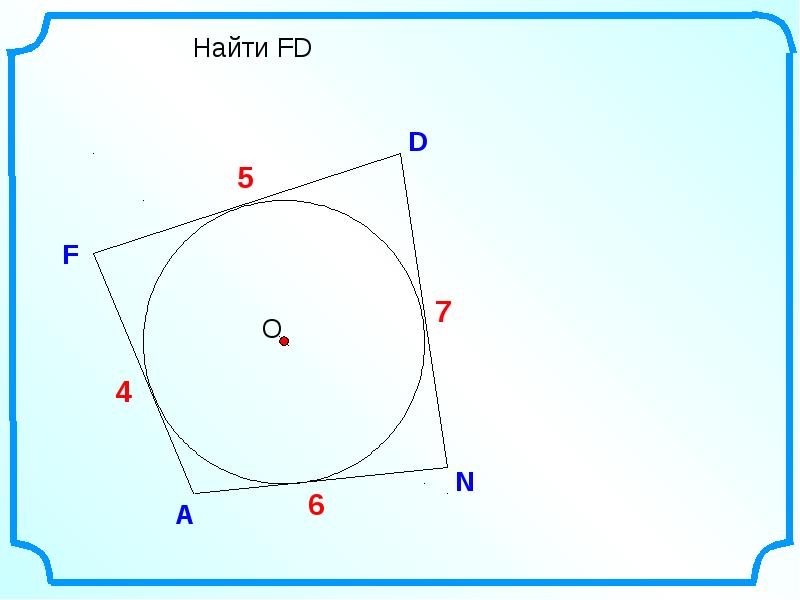 Вписанная описанная окружность презентация