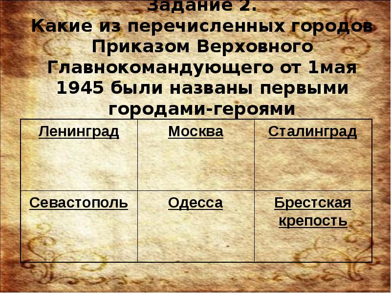 Презентация викторина война и мир