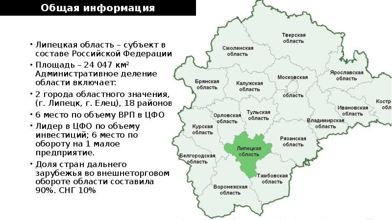 Карта брянской области и белгородской области