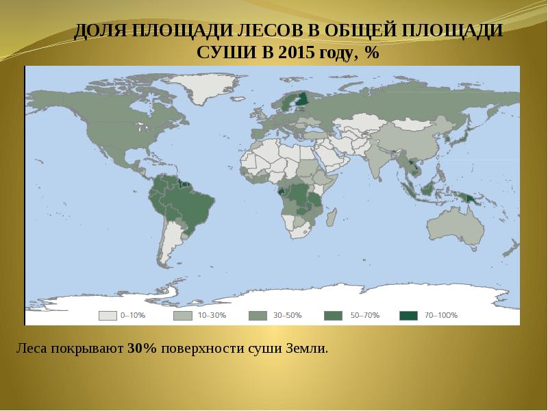 Карта антропогенного воздействия