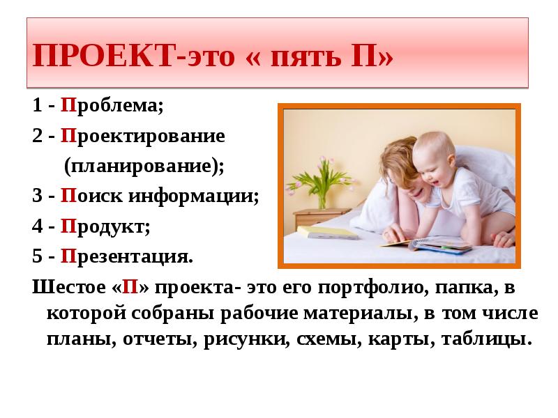 Проект это пять п ответ