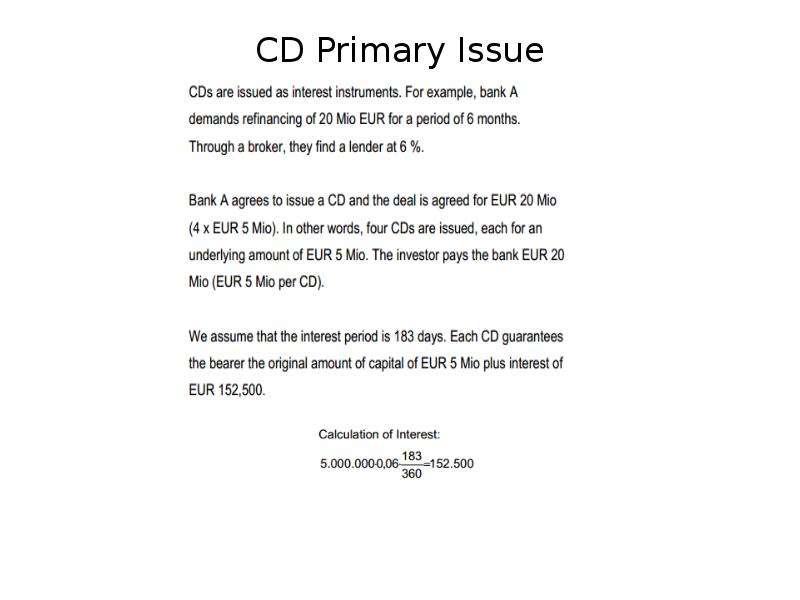 CD Primary Issue CD Primary Issue