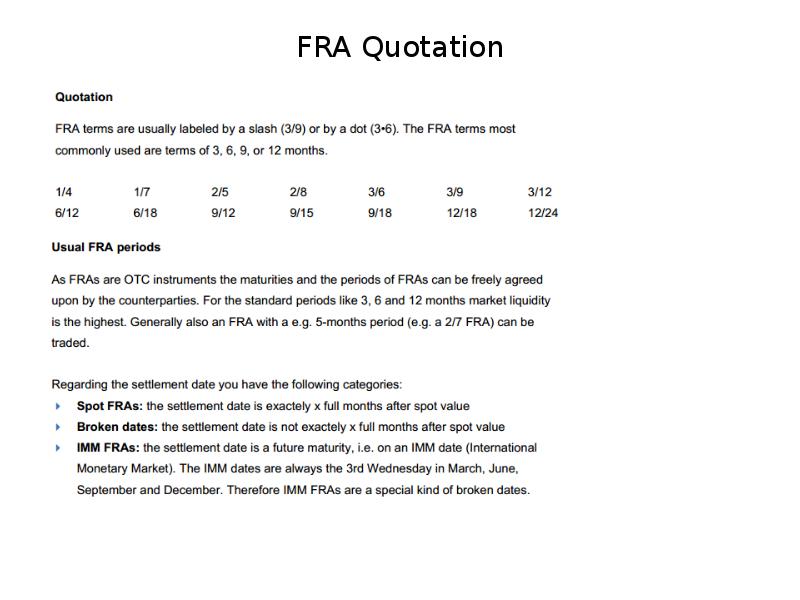 FRA Quotation FRA Quotation
