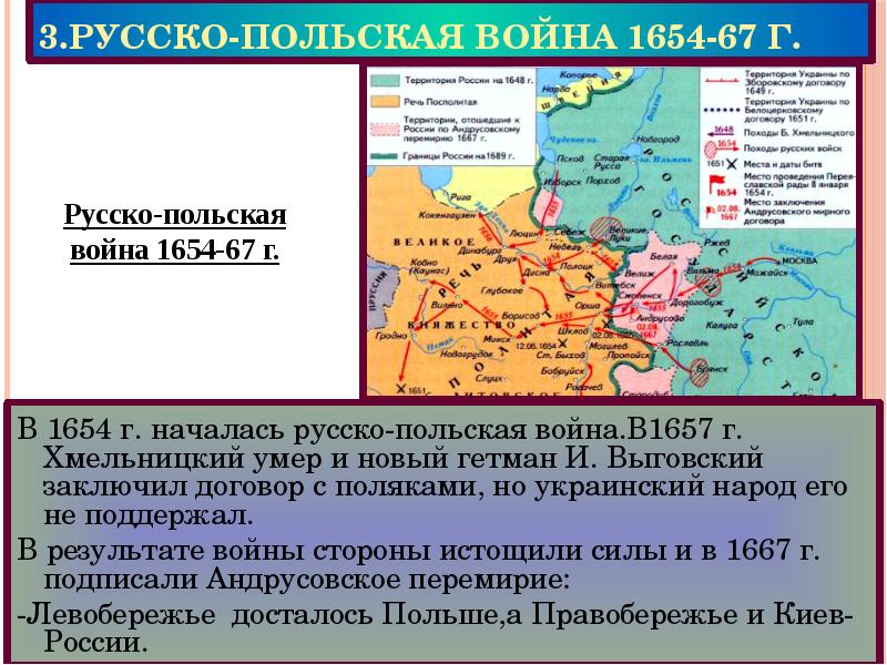 Русско польская 1654