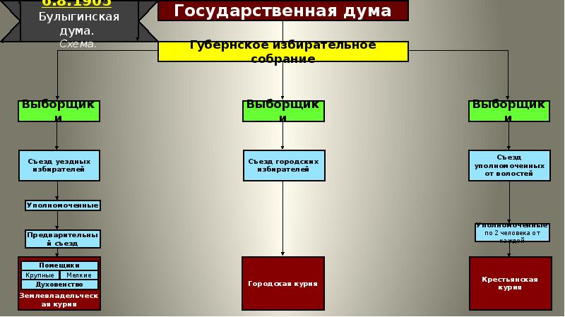 Булыгинская дума разработка проекта