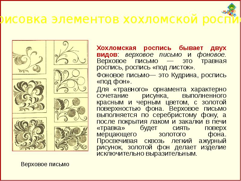 Хохломская роспись презентация 1 класс