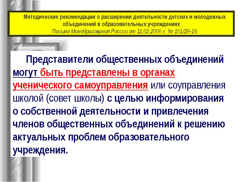 Общественные объединения вправе. Представители общественных объединений. Общественные организации презентация. Виды детских общественных объединений. Представители общественных организаций это.