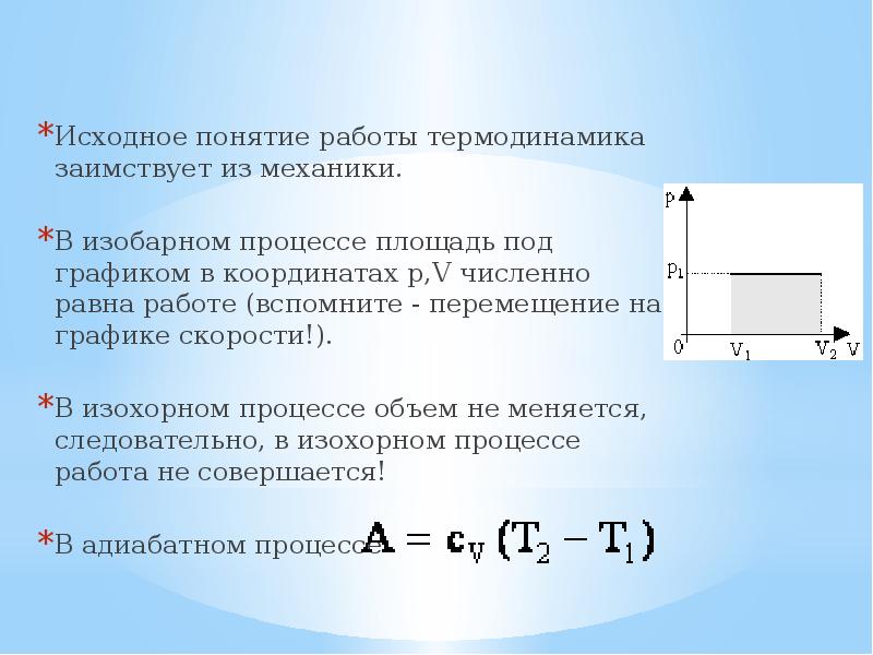 Самостоятельная работа по термодинамике