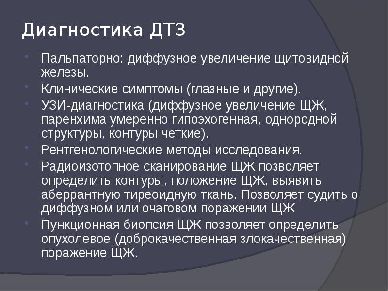 Диагностика заболеваний щитовидной железы презентация