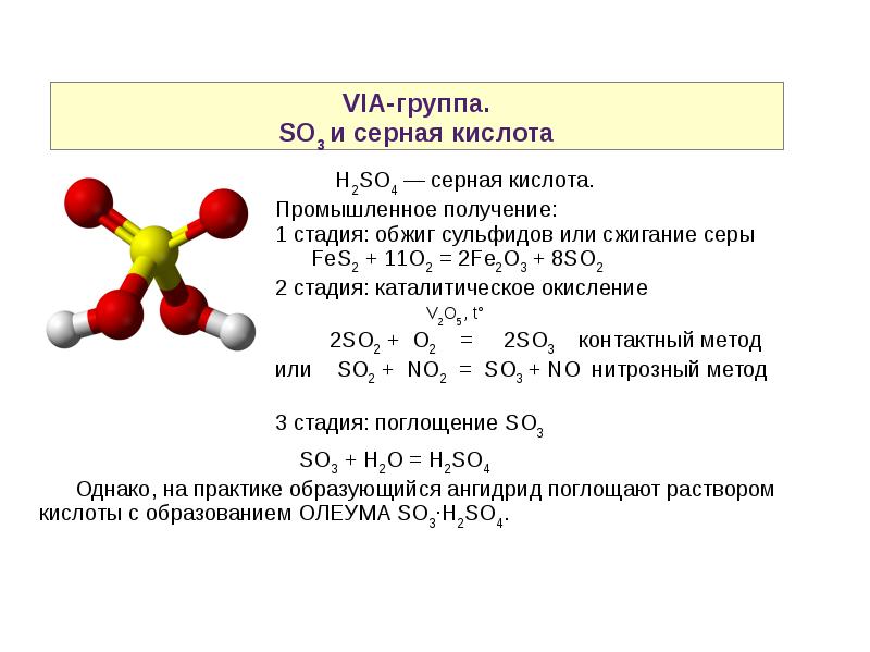 Презентация на тему серная кислота