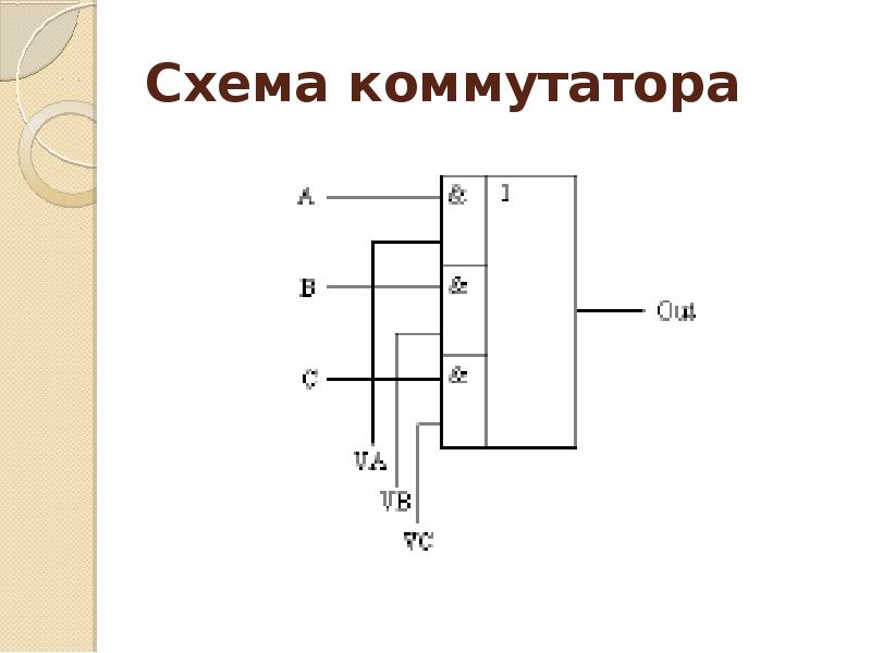 Коммутатор на схемах