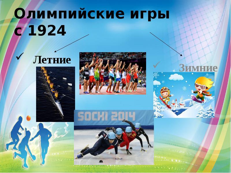Олимпийские игры  с 1924   Летние