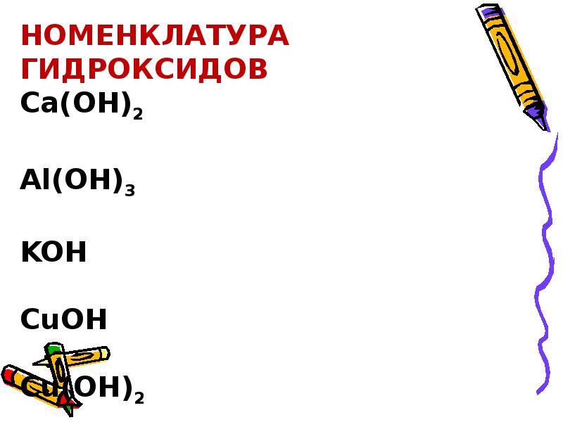 Гидроксиды презентация 11 класс