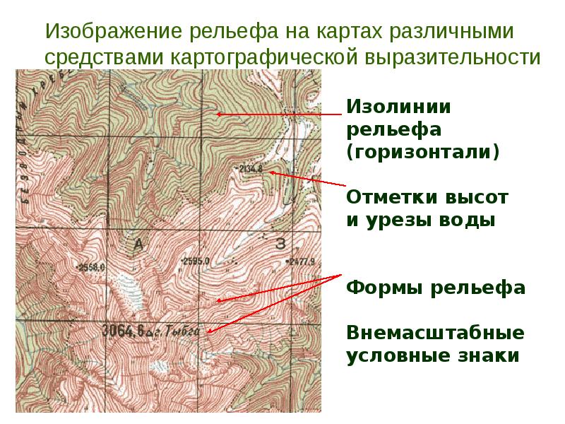 Перспективное изображение рельефа