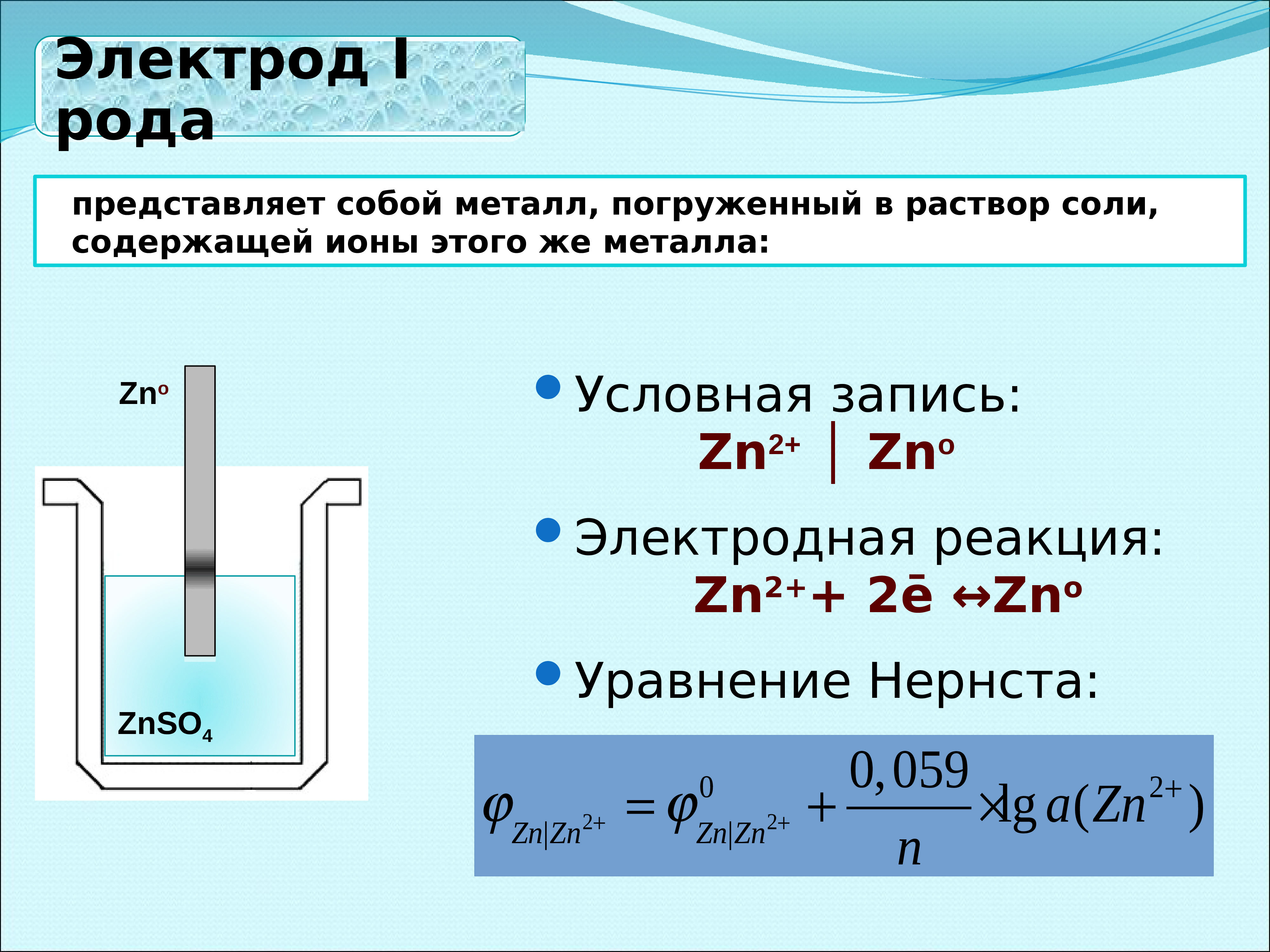 Электроды электролит