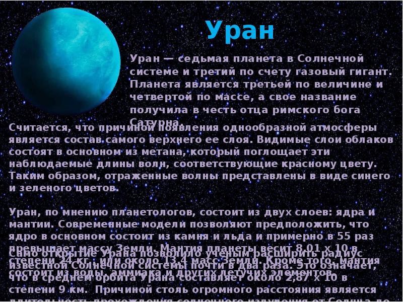 Уран какой знак