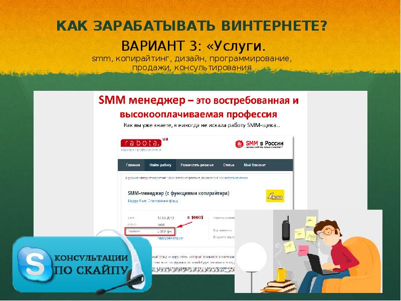 Как заработать в интернете презентация