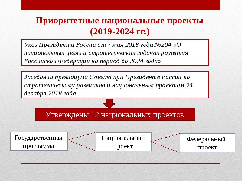 Национальные проекты рф доклад