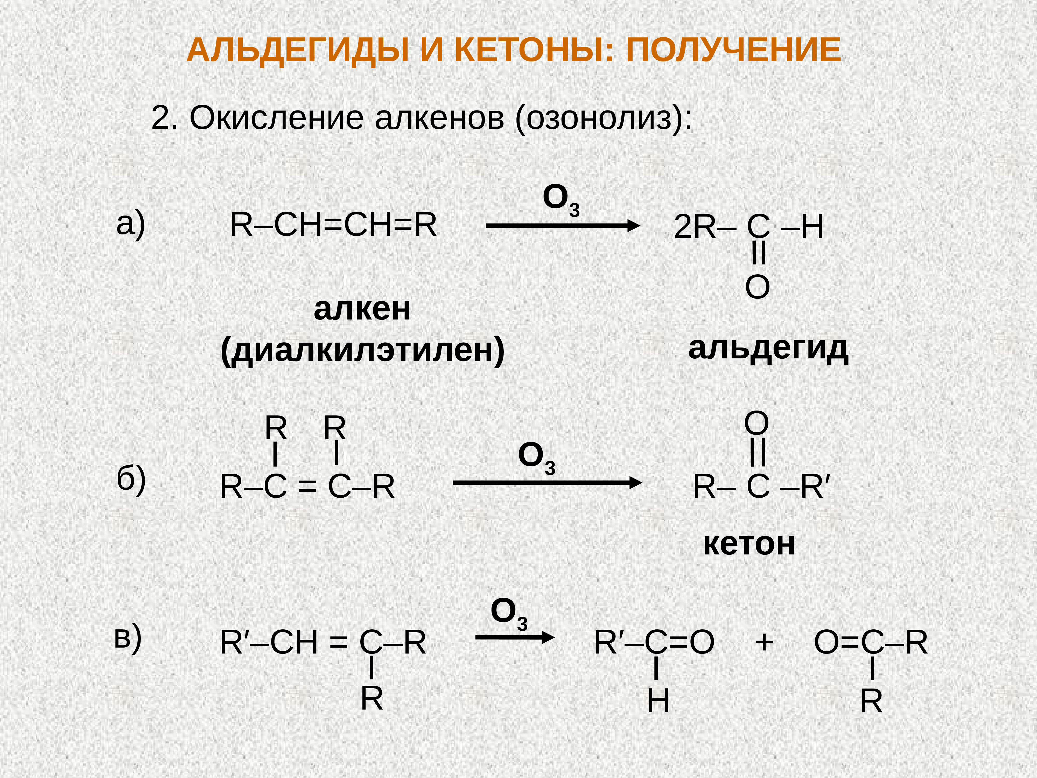 Альдегиды получают. Получение кетона из алкенов. Получение кетона из алкена. Получение альдегидов из алкенов. Синтез кетонов из алкенов.