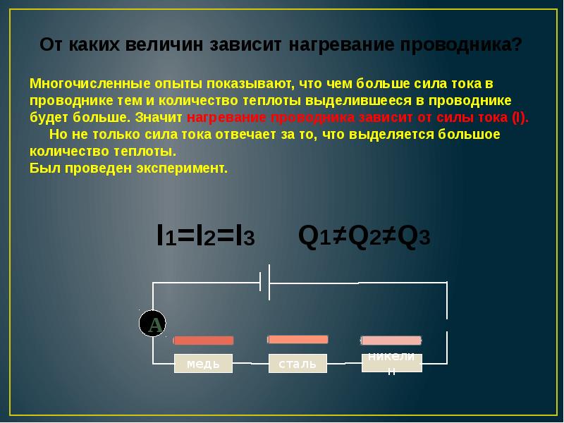 Какие действия оказывает ток на проводник