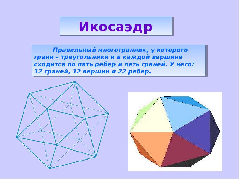 Презентация понятие правильного многогранника 10 класс атанасян