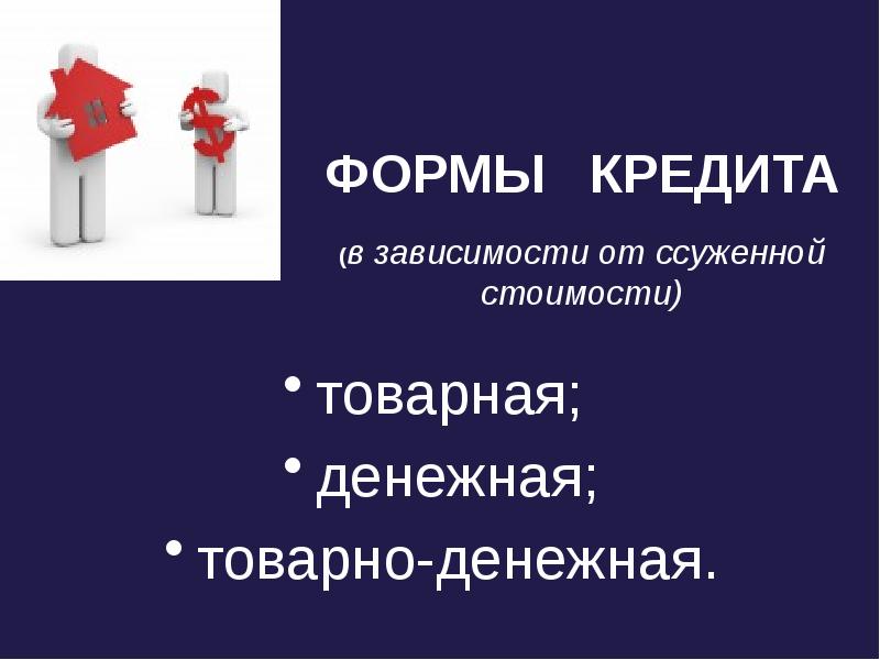 Формы кредитования