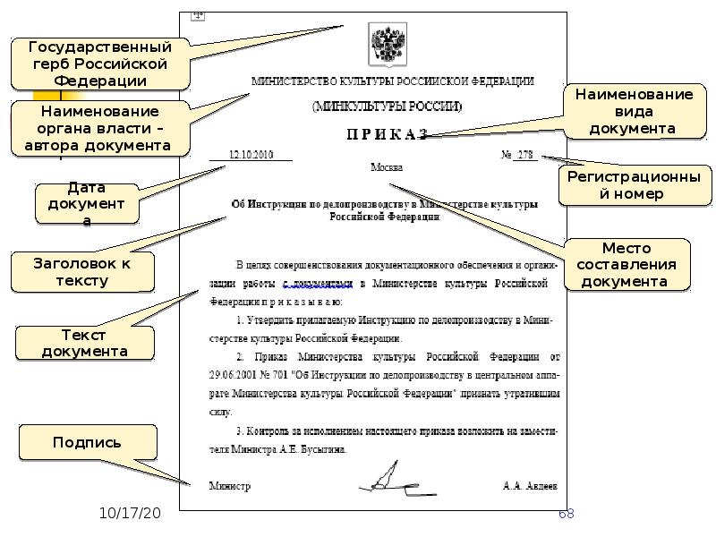 Распорядительная часть текста приказа строится по схеме