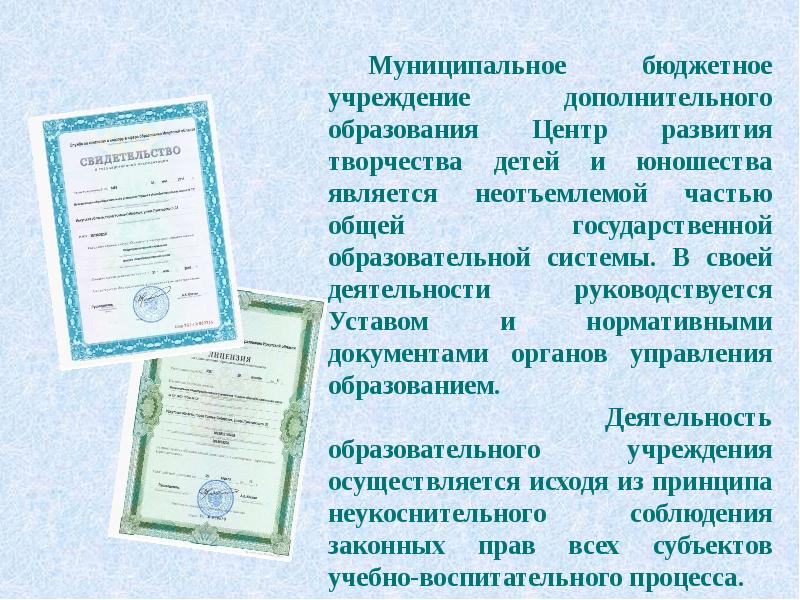 Муниципальное бюджетное учреждение дополнительного