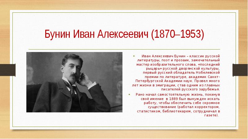 Кто такой прозаик. Иван Алексеевич Бунин библиотекарь. Иван Алексеевич Бунин 1870-1953 проблематика. Бунин поэт. Писатели библиотекари.