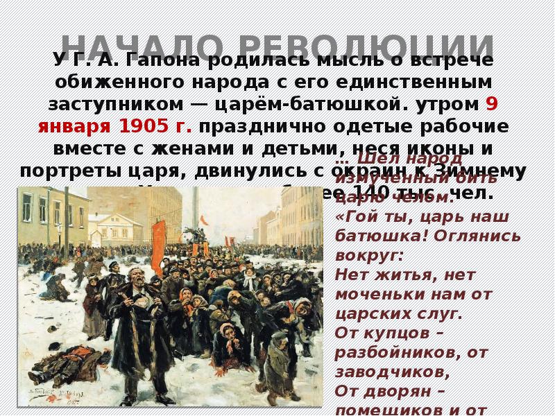 Революция 1905 презентация