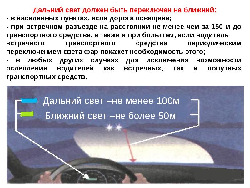 Пдд порядок использования внешних световых приборов и звуковых сигналов