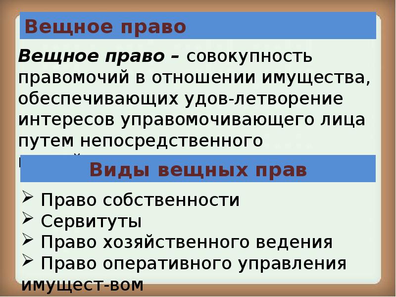 План по теме собственность как институт права в российской федерации