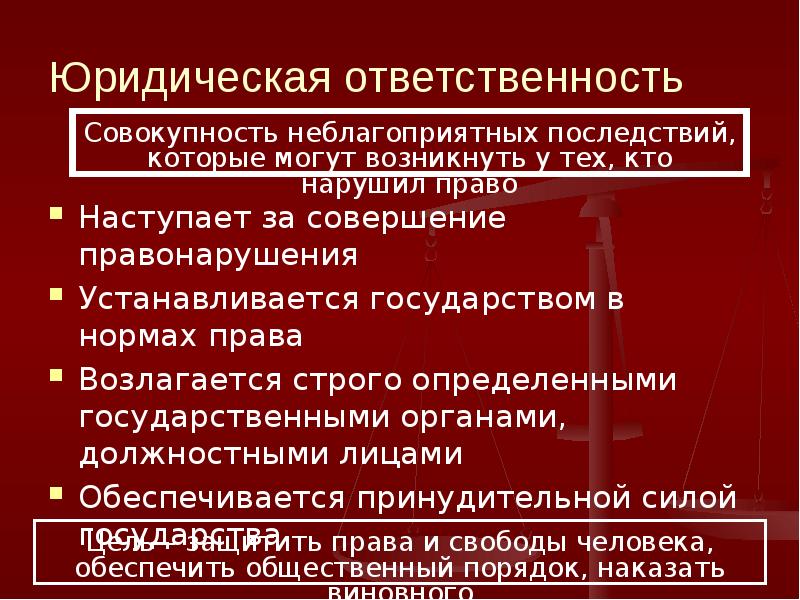 Государственно правовая природа. Нормы права юридической ответственности. Правовые нормы обеспечиваются принудительной силой государства. Органы юридической ответственности. Правовые нормы устанавливаются государством.