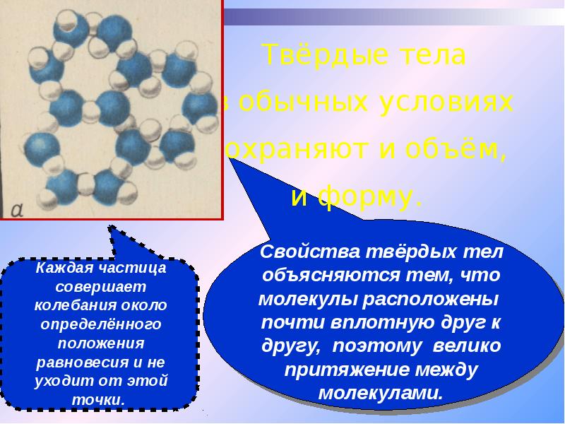 Презентация по теме строение газообразных жидких и твердых тел