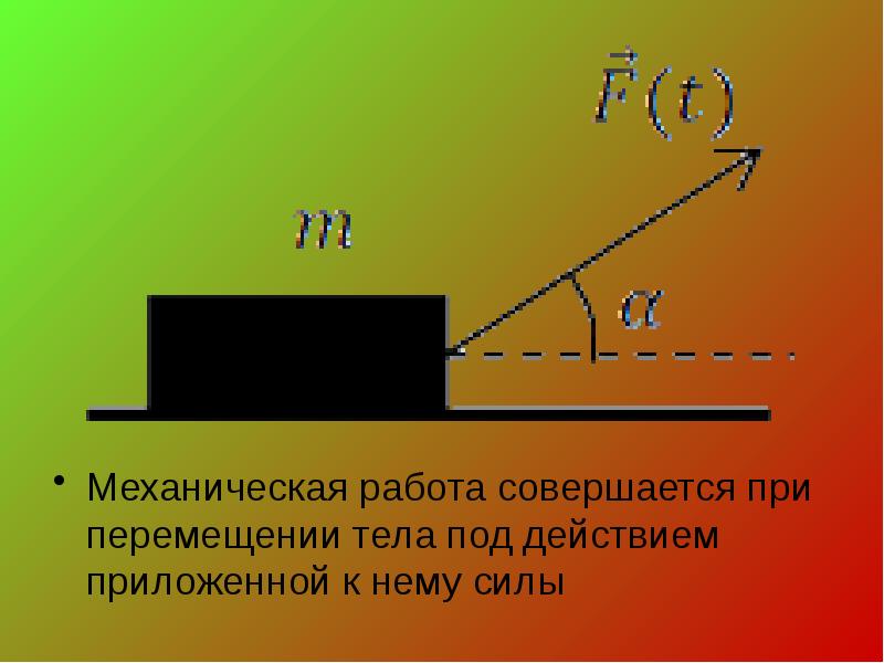 Презентация механическая работа и мощность