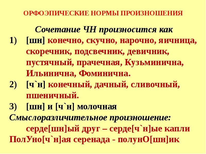 Орфоэпические нормы презентация