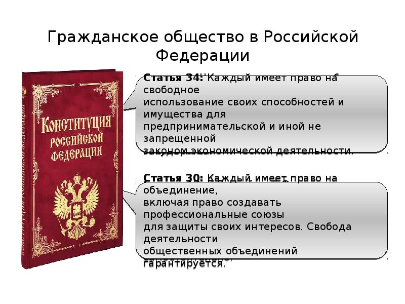 Гражданское общество правовое государство план