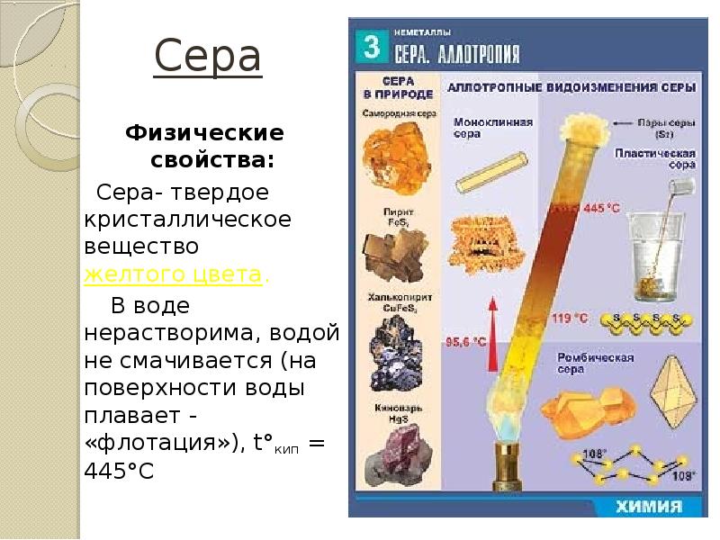 Сера растворимость в воде. Флотация серы. Сера твердое вещество. Сера неметалл. Флотация это свойство серы.