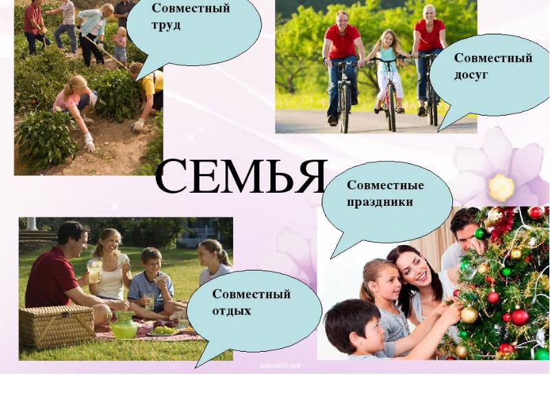 Досуг в семье презентация