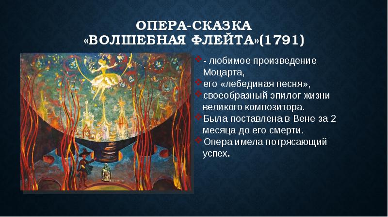 Рисунок к произведению моцарта волшебная флейта