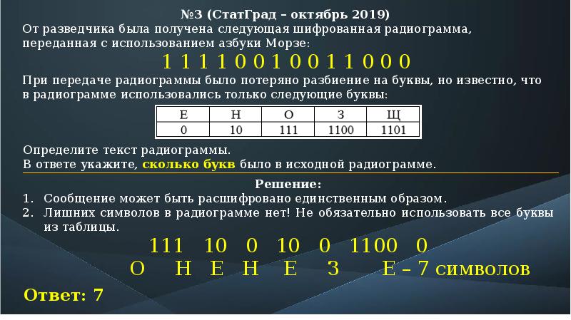 Радиограмма информатика. Получена следующая информация. От разведчика была получена шифрованная радиограмма переданная. Получена следующая информация. У выпускников школы попросили назвать любую цифру от 1-12.
