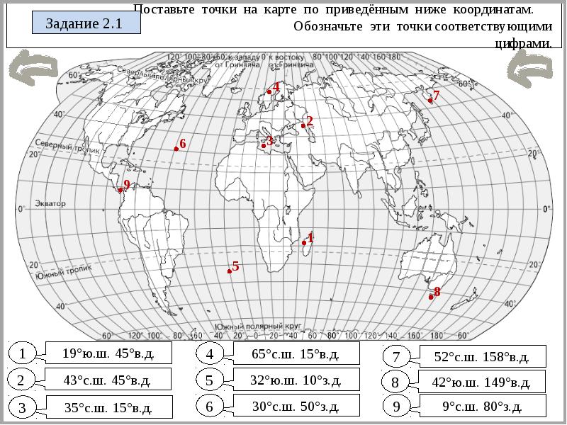 Карта по координатам найти точку