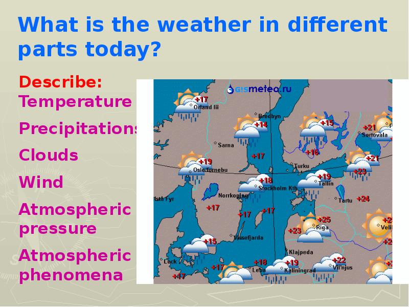 Weather презентация 4 класс