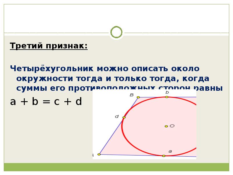 Метод вспомогательной окружности проект