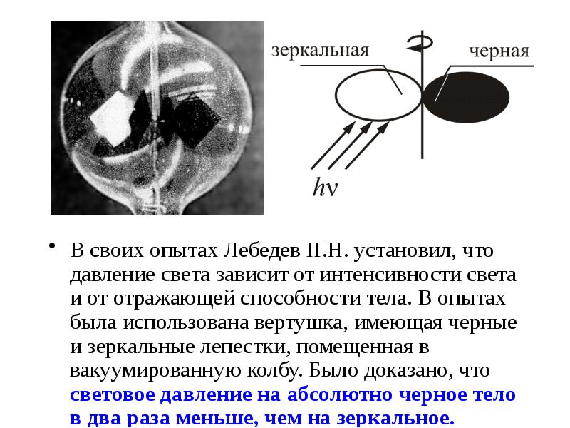 Опыт лебедева рисунок