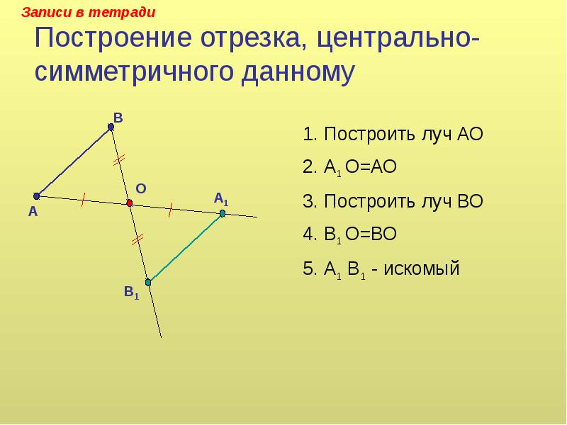 Центр отрезка